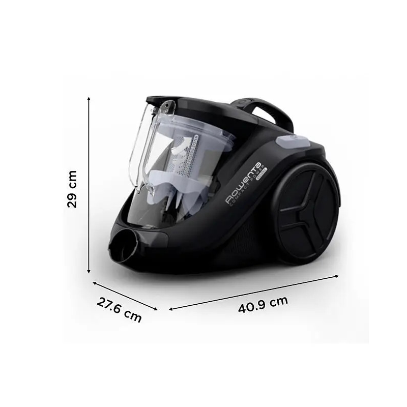 RO3725EA ROWENTA usisivač bez vrećice Compact Power™ Cyclonic 750 W, kapacitet 1.5 L - Slika 3