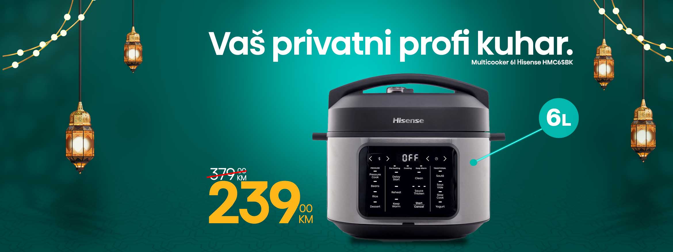 Multicooker Hisense - promo