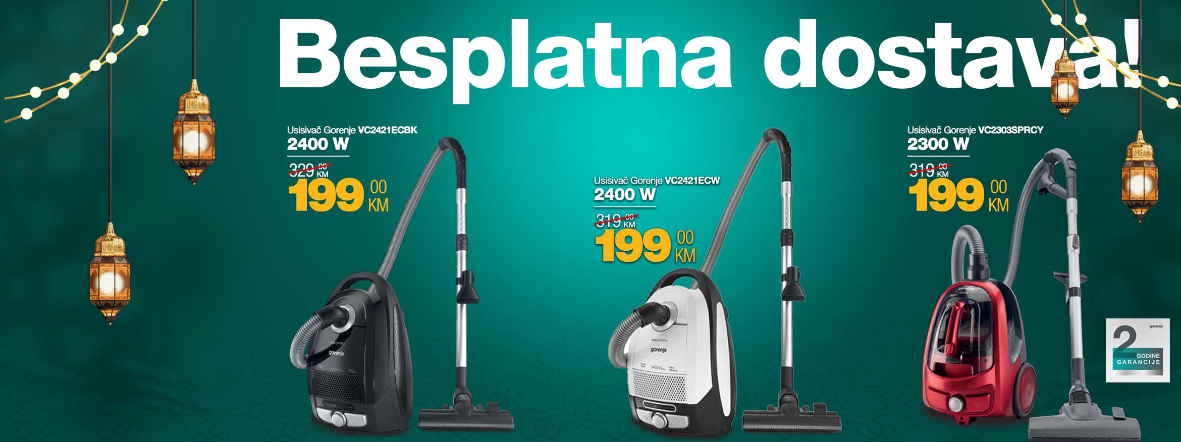 Usisivači - besplatna dostava.