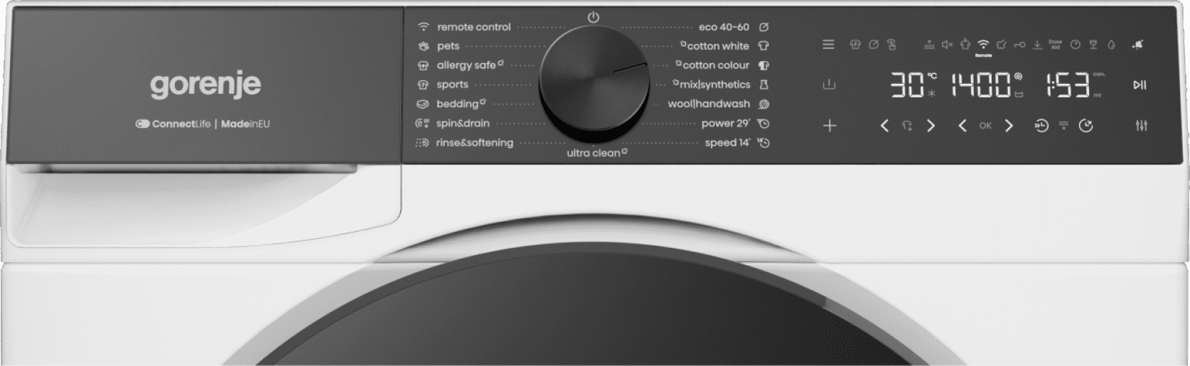 WG614A4P1 Gorenje G600 Veš mašina, 10 kg, 1400 rpm - Slika 7