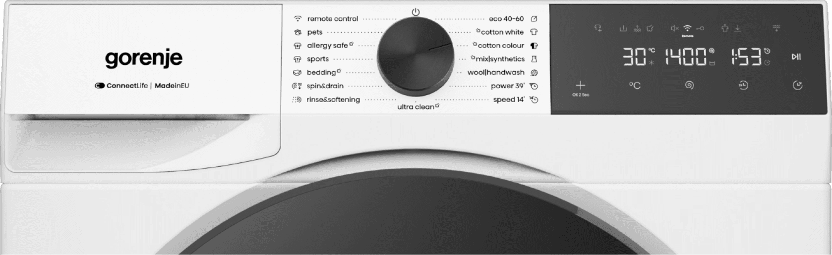 WG494A11 Gorenje G400 Veš mašina, 9 kg, 1400 rpm - Slika 2