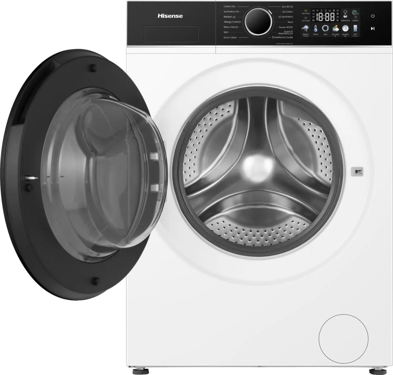 WD3I8043BWF2 Hisense Kombinovana mašina za pranje i sušenje veša, 8 kg, 1400 rpm