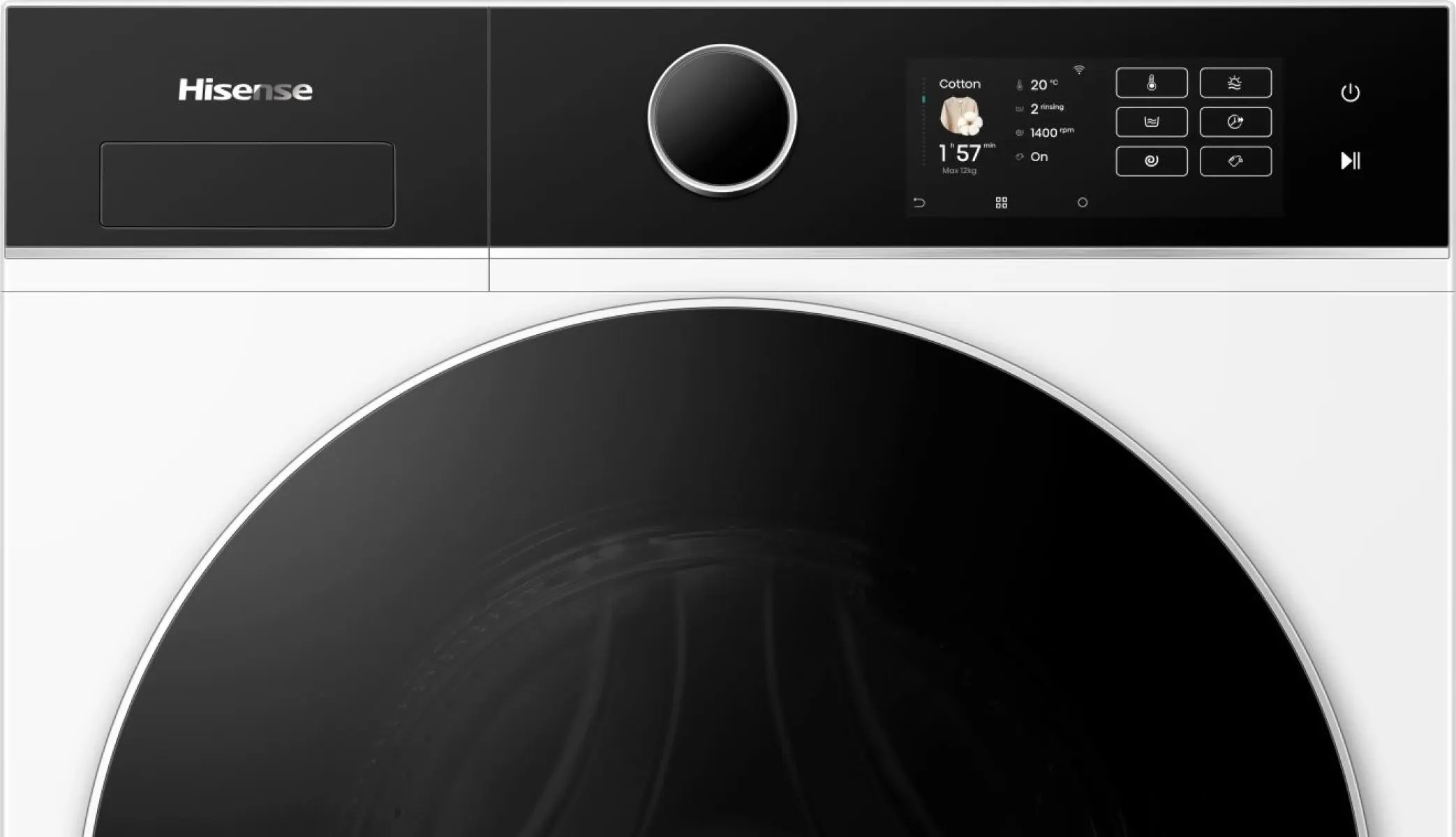 WD5I1245BWR Hisense Kombinovana mašina za pranje i sušenje veša, 12 kg, 1400 rpm