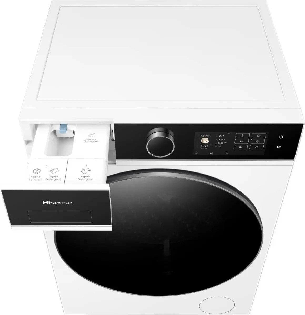 WD5I1245BWR Hisense Kombinovana mašina za pranje i sušenje veša, 12 kg, 1400 rpm