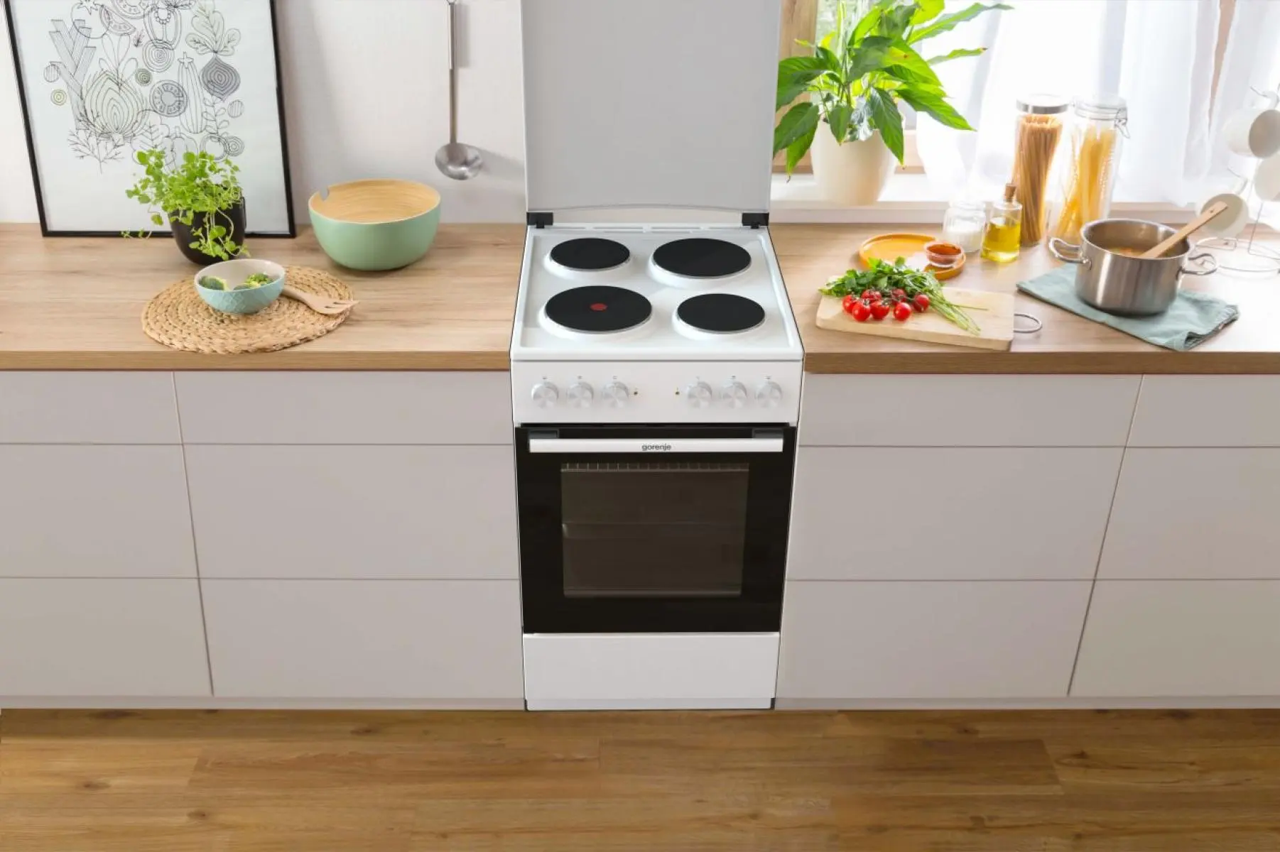 GE5A23WH Gorenje G400 Električni štednjak, 50 cm