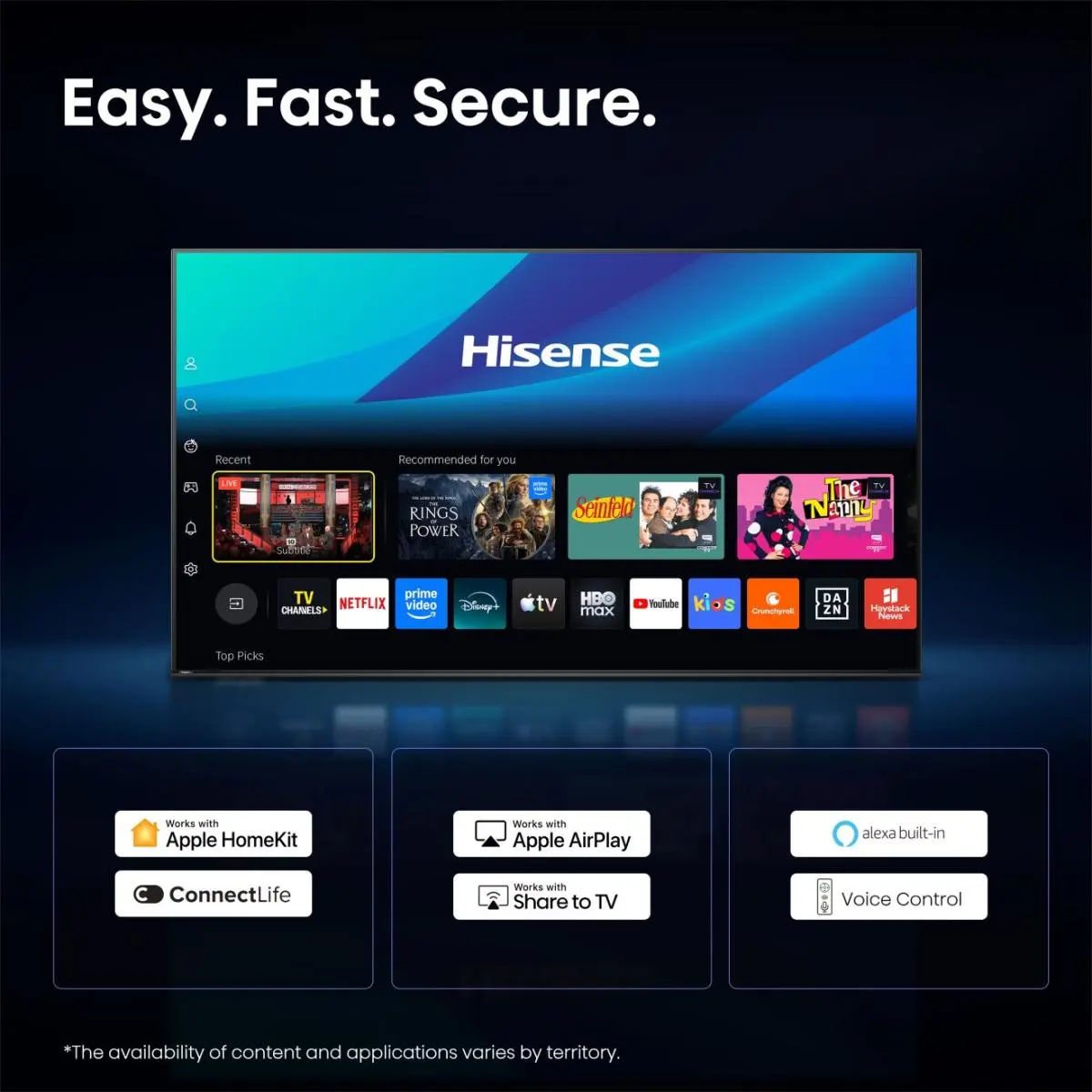 65 ” 65A7S Hisense | Hi-QLED Smart TV 4K 60 Hz