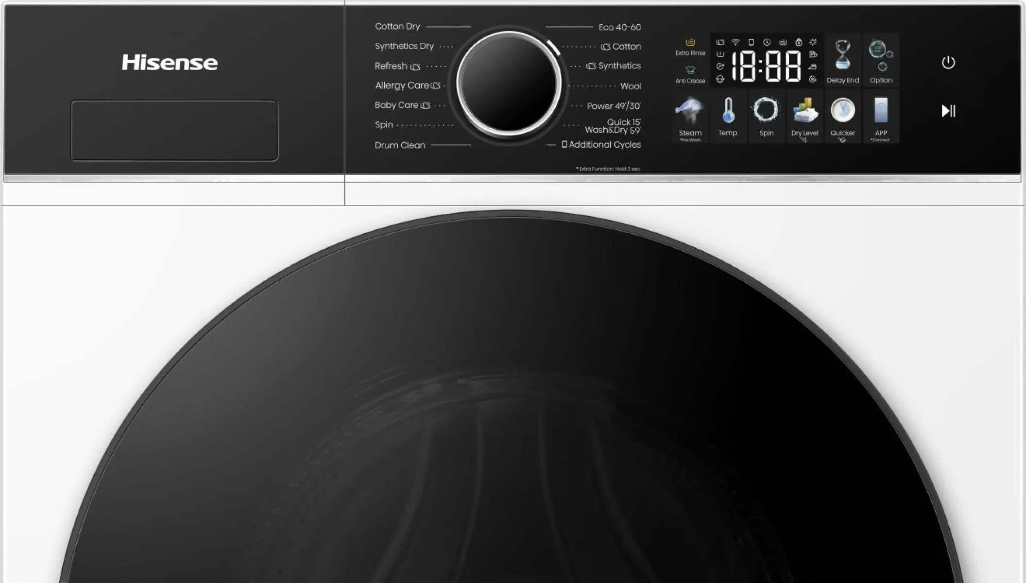 WD3I8043BWF2 Hisense Kombinovana mašina za pranje i sušenje veša, 8 kg, 1400 rpm