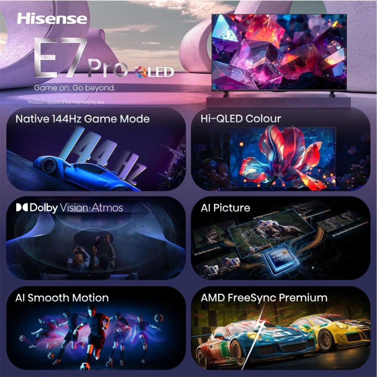 65 '' 65E7S Pro Hisense | Hi-QLED Smart TV 4K 144 Hz - Slika 11