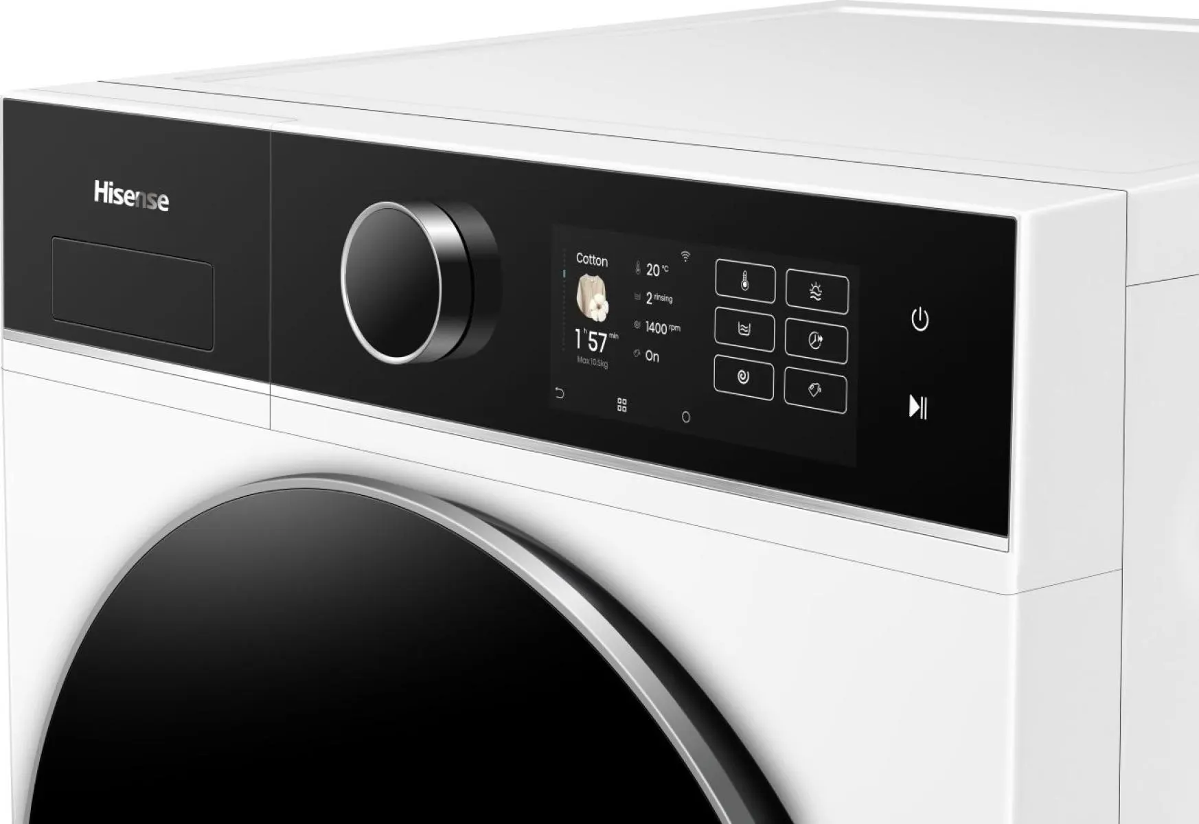 WD5I1045BWQ Hisense Kombinovana mašina za pranje i sušenje veša, 10.5 kg