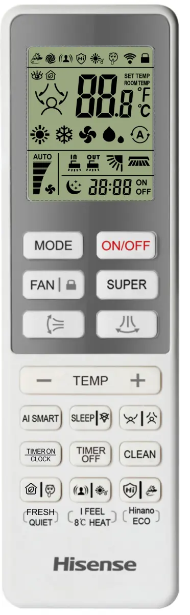 QJ35XJ3BG Hisense Inverter Klima uređaj, 3500 W, HI-NANO sterilizacija, AI Smart, Svjež zrak, Wi-Fi, Linija: FRESH AIR