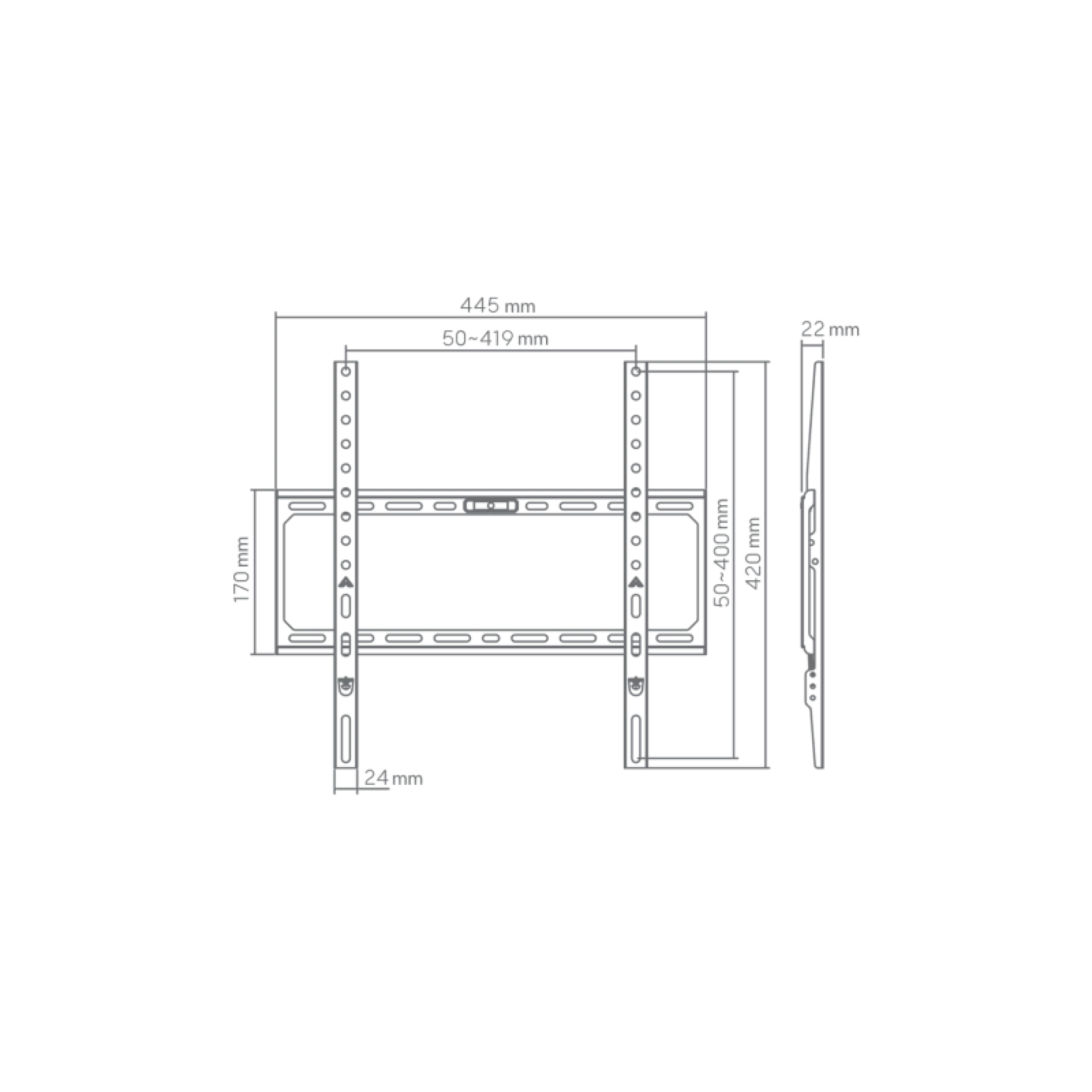 BL-3744F SBOX STALAK Budget nosač za TV (32-75″/45kg/400×400)