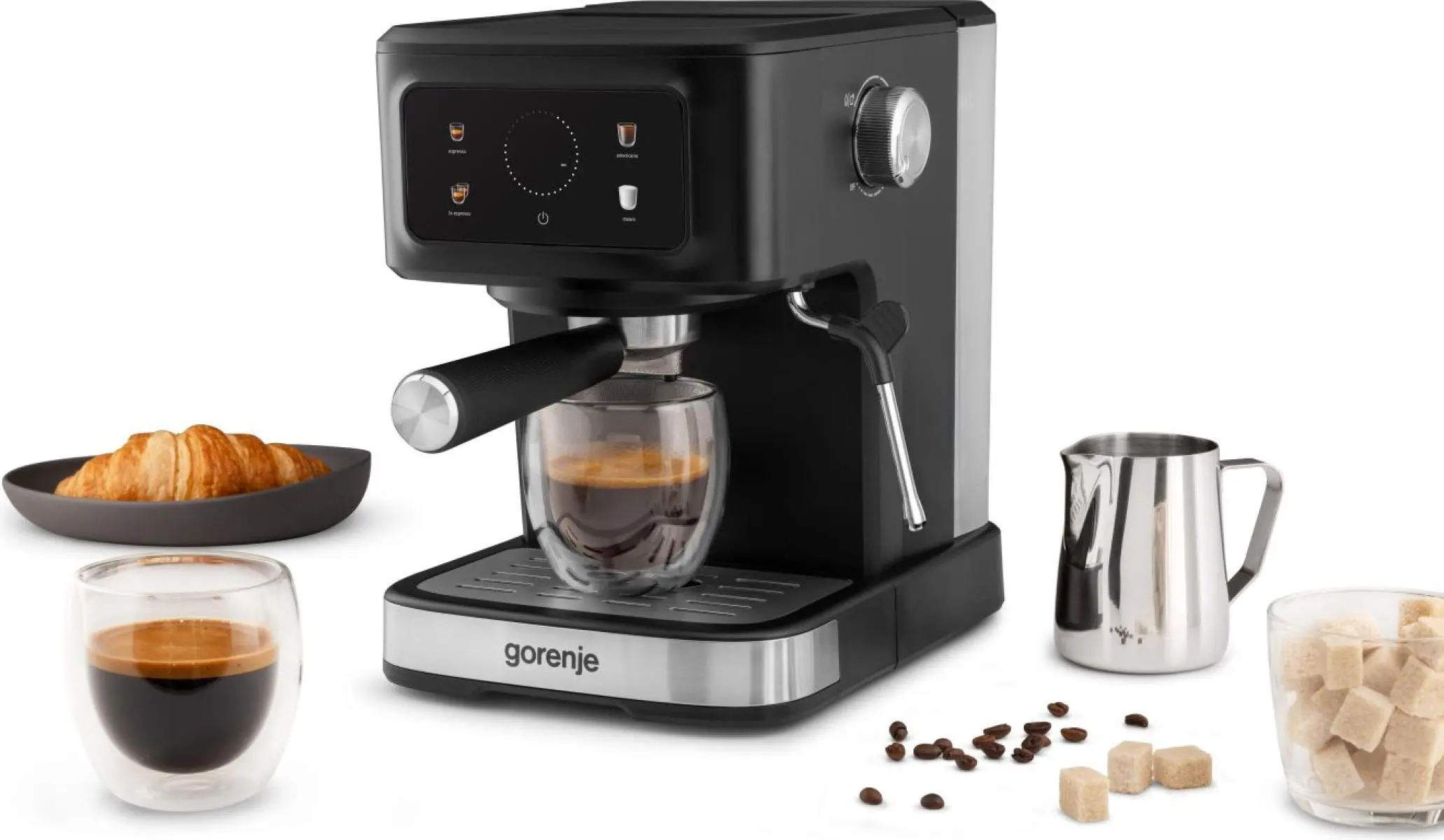 ESCM15CDB Gorenje Aparat za kafu, ručna priprema kafe, 15 bar, 850 W
