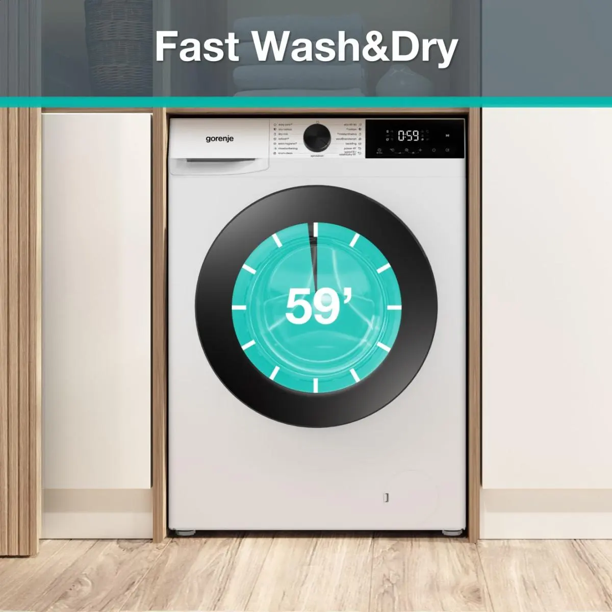 WDG2P854A3D2 G200 Gorenje kombinovana veš mašina, 8/5 kg, 1400 rpm - Slika 13